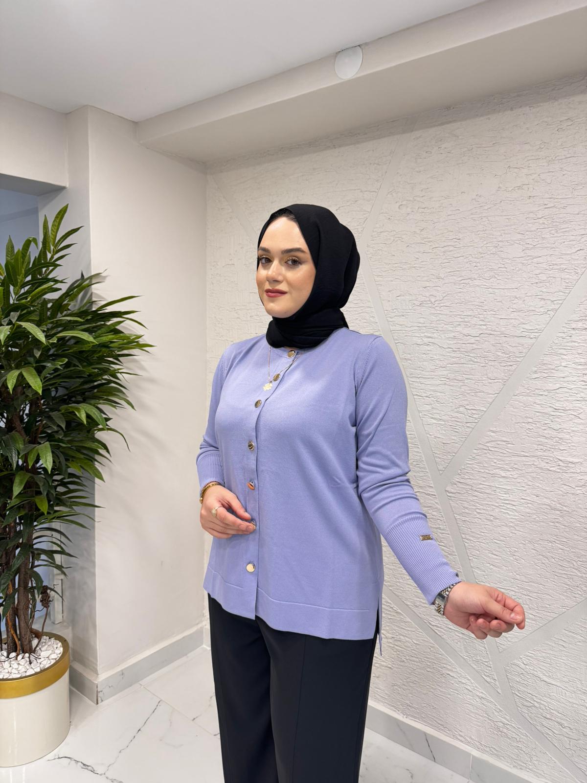 MİSSA ASMİN TRİKO HIRKA LİLA