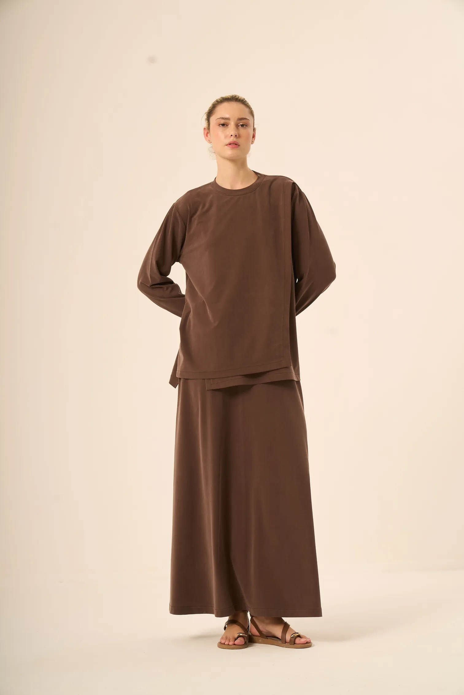 MİSSA OYSHO ASTANA TAKIM KAHVERENGİ