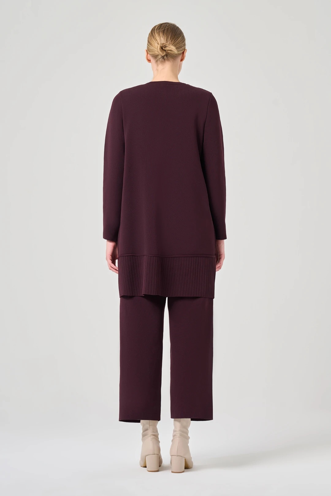 MİSSA MERSERİZE ÇELİK ÖRGÜ PANTOLON TAKIM KARADUT