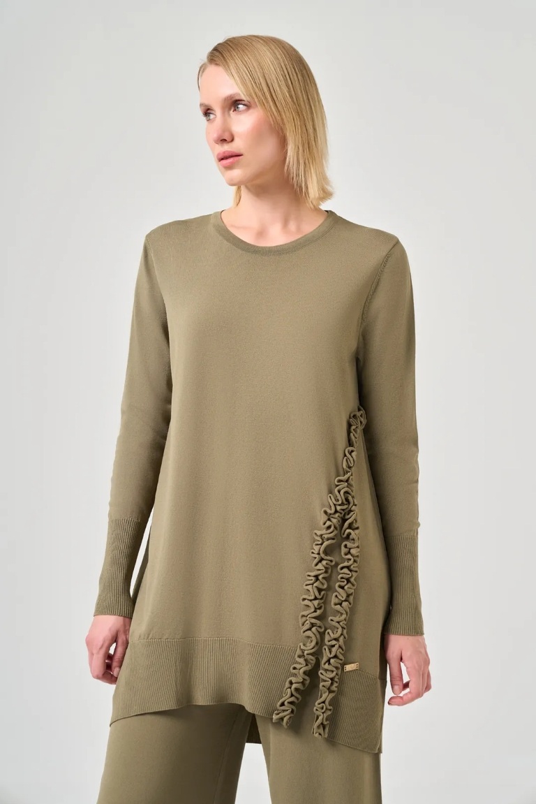 MİSSA SOĞUK İP FIRFIR TUNİK HAKİ