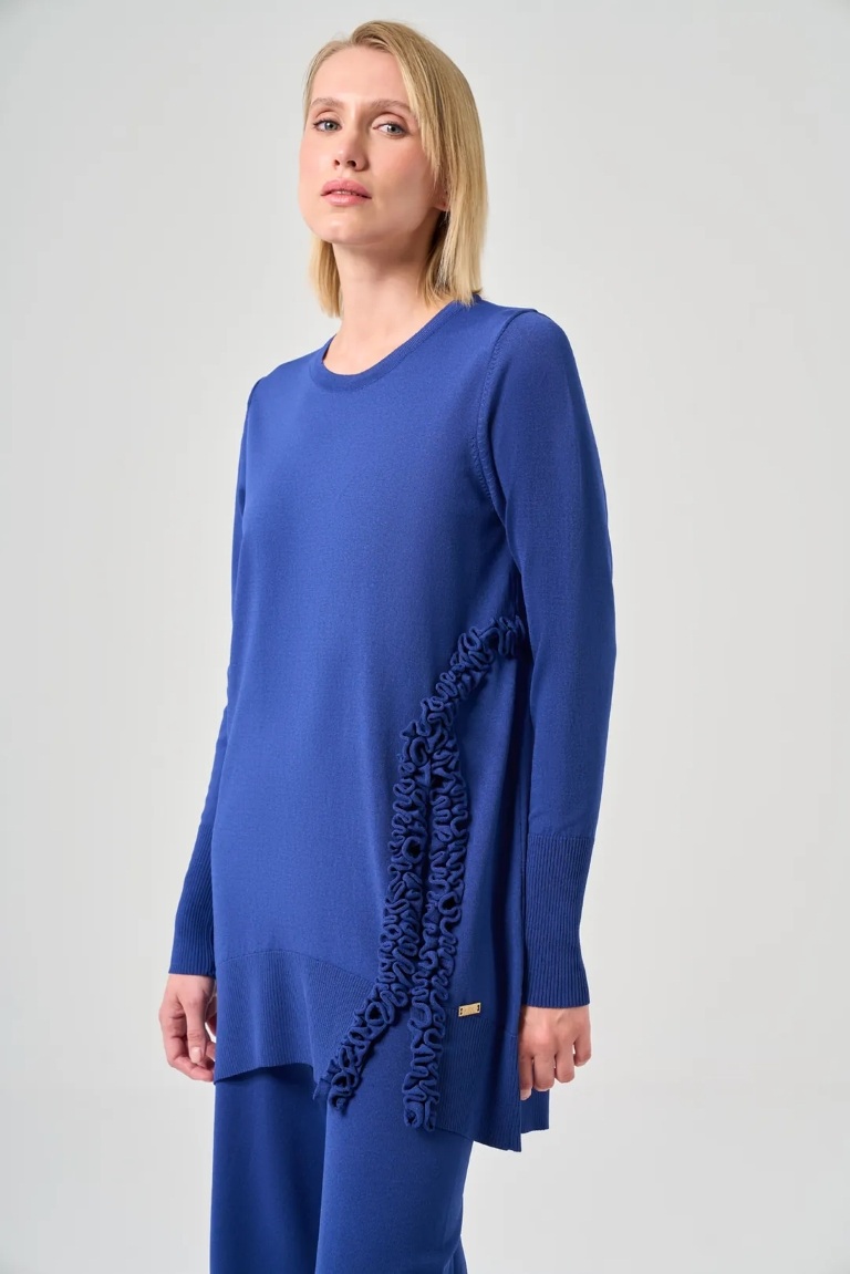 MİSSA SOĞUK İP FIRFIR TUNİK SAKS