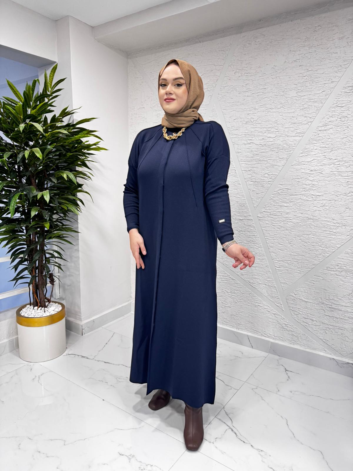 MİSSA ÇELİK ÖRGÜ BRIT KAP LACİVERT