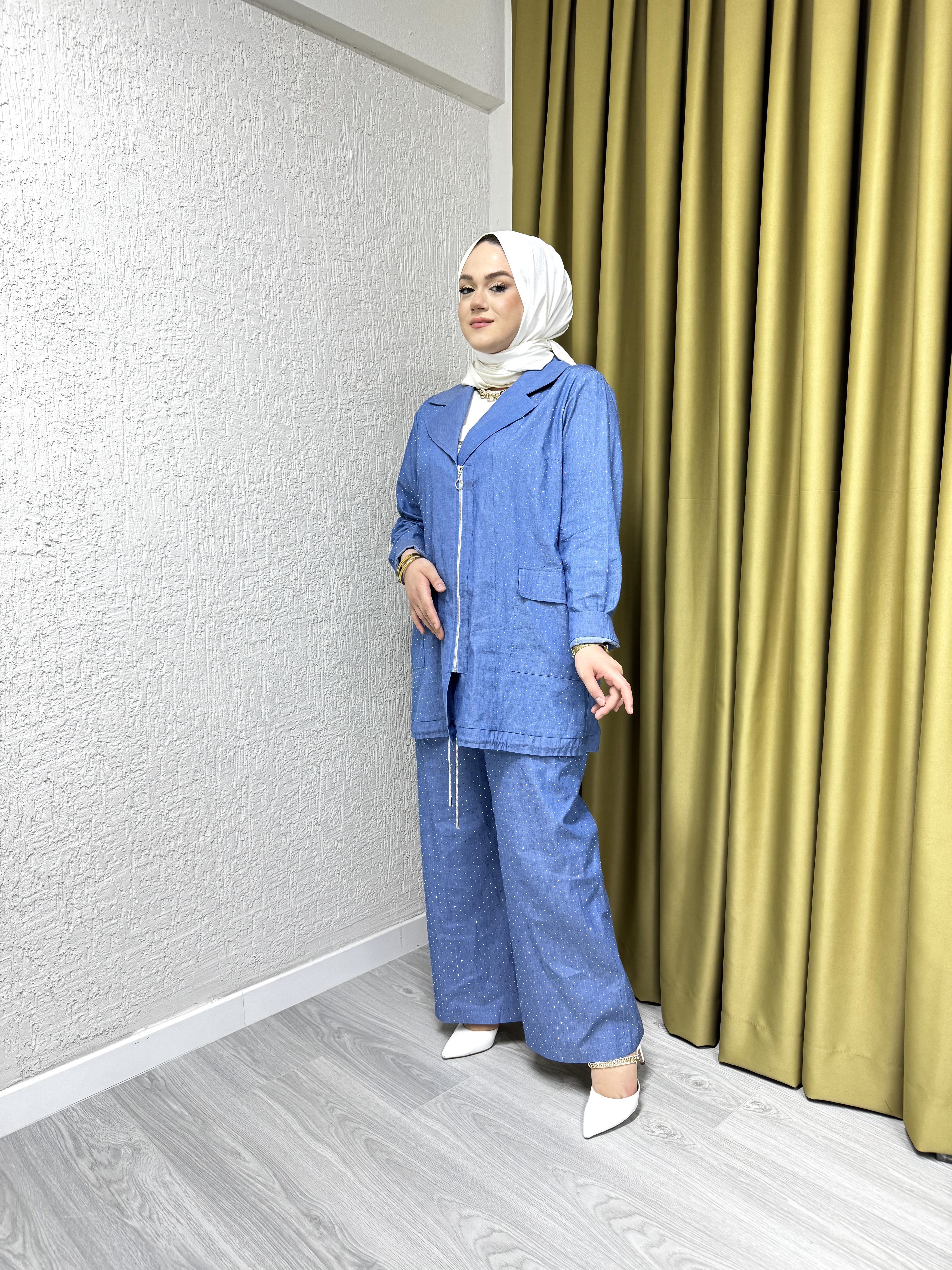 FUAT GÜRŞEN 0807 KAP PANTOLON TAKIM İNDİGO
