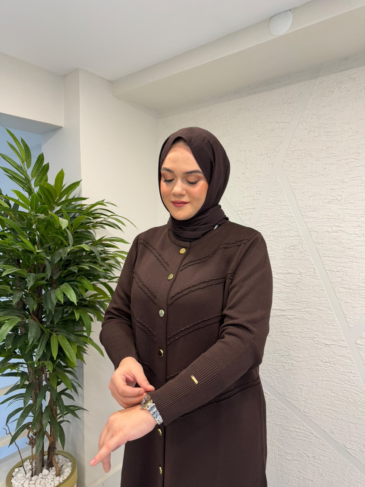 MİSSA LASİN MERSERİZE KAP KAHVERENGİ