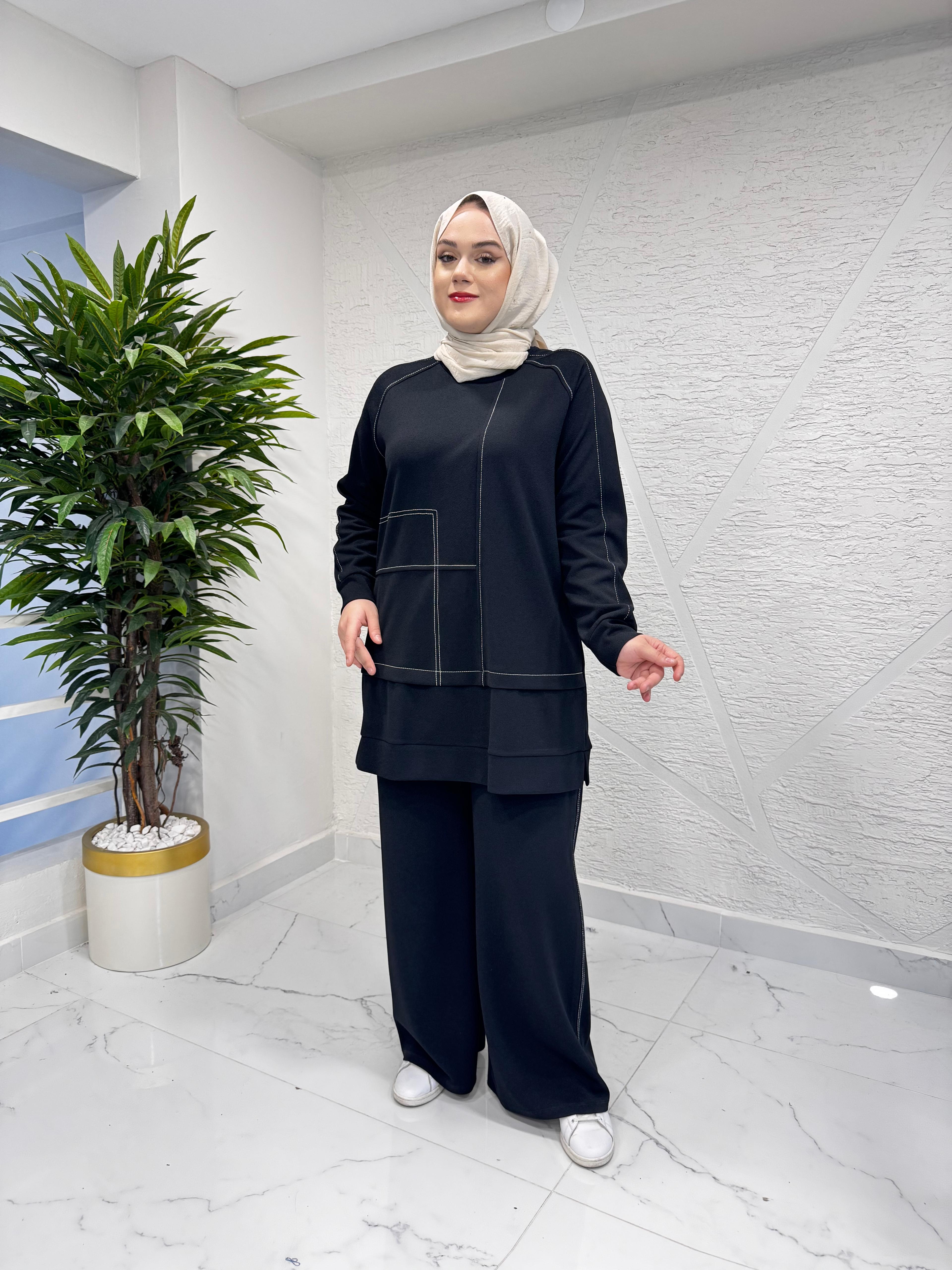 CLEMENCE 1490 BUGATTI PANTOLON TAKIM SİYAH