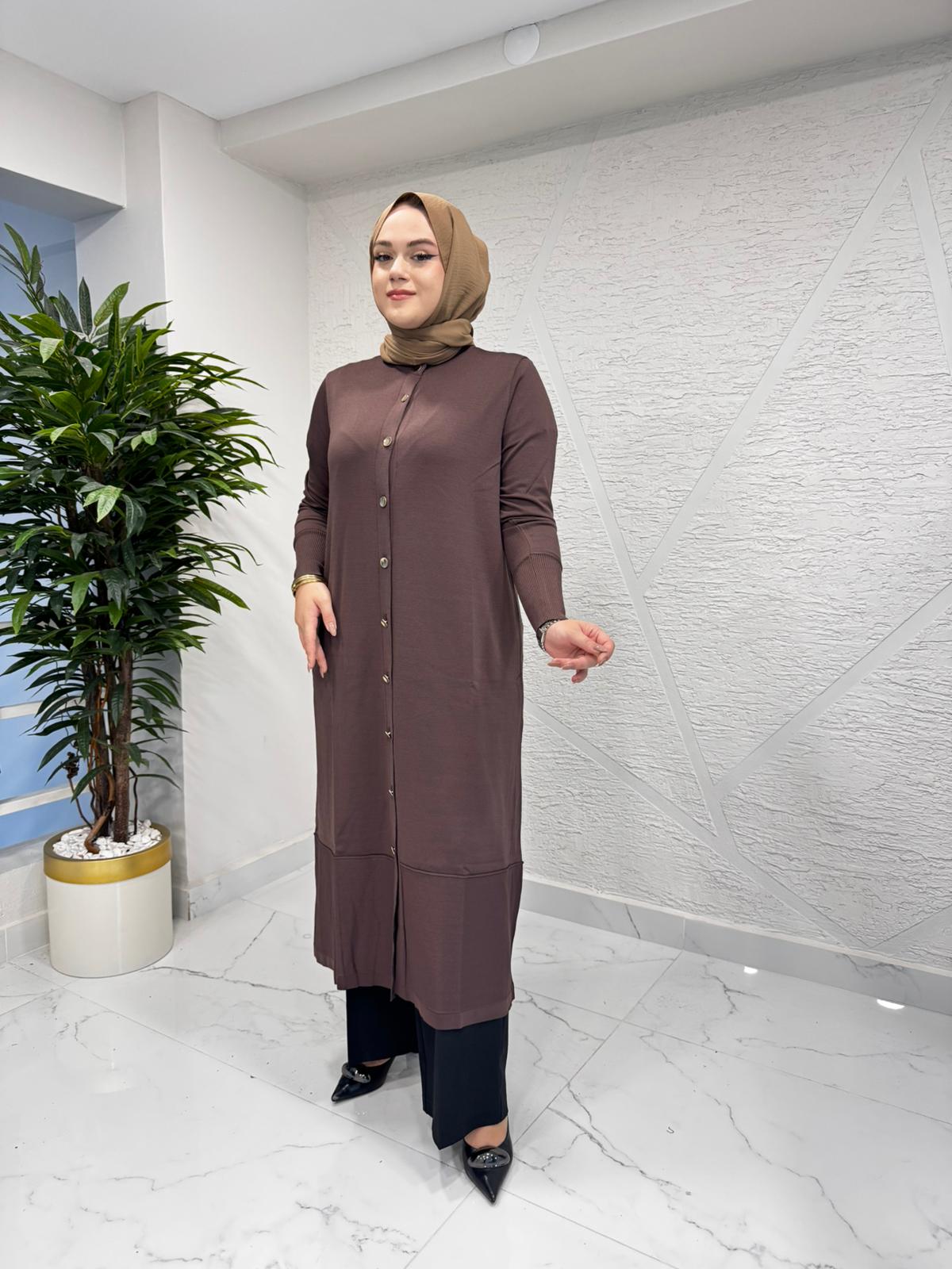 MİSSA SOĞUK İP BALON HIRKA KAHVERENGİ
