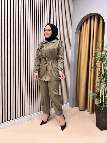 MISSEMRAMISS 6676 GIOCCA SPECIALE KAP LUCİDO PANTOLON TAKIM HAKİ
