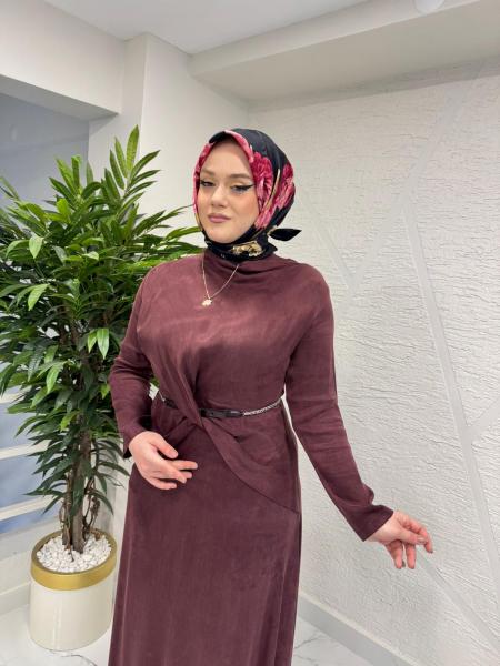 WENNORA 1002 QUEEN ELBİSE BORDO