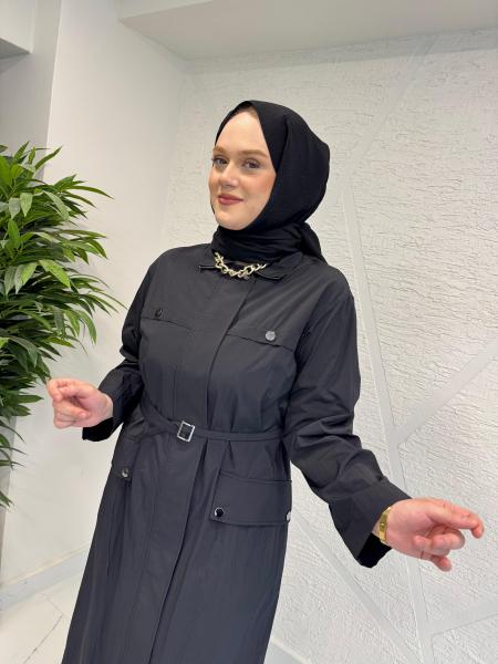 WENNORA 1035 TRENÇ SİYAH