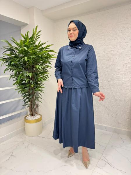 WENNORA 1038 GÖMLEK ETEK TAKIM LACİVERT