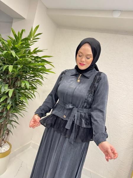 MARCHA 10919 ETEKLİ TAKIM ANTRASİT