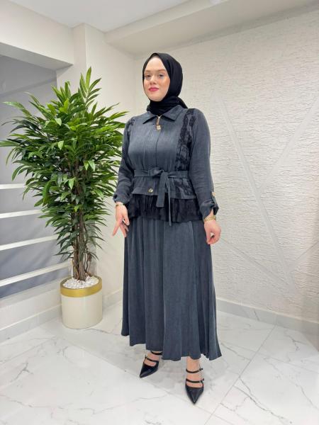 MARCHA 10919 ETEKLİ TAKIM ANTRASİT