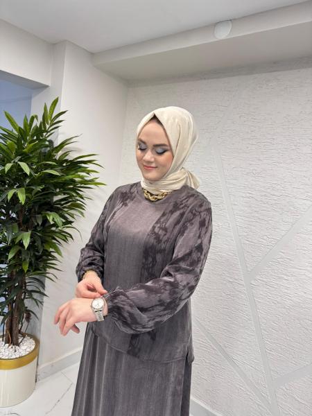 CLEMENCE 1415 İPEK TAKIM KAHVERENGİ