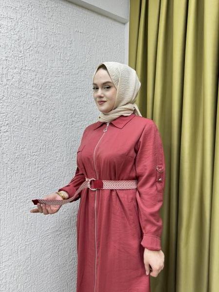 FUAT GÜRŞEN 3106 ELBİSE BORDO