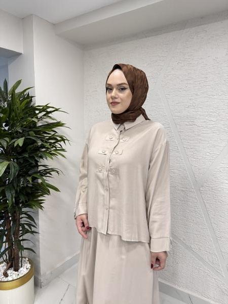 CEREMONY 6904 ANJELİK PATI DETAYLI ETEĞİ DERİ BANTLI TAKIM TAŞ