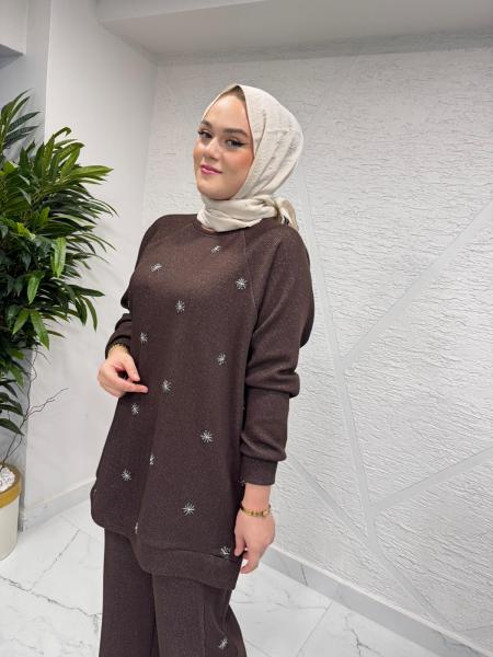 FUAT GÜRŞEN 4357 PANTOLONLU TAKIM KAHVERENGİ