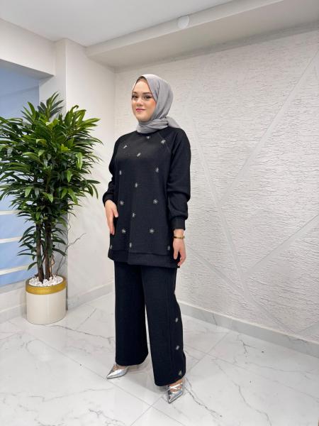 FUAT GÜRŞEN 4357 PANTOLONLU TAKIM SİYAH