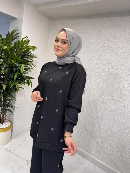 FUAT GÜRŞEN 4357 PANTOLONLU TAKIM SİYAH