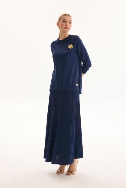 MISSEMRAMISS 1114 ELEGANTE TRİKO TAKIM LACİVERT