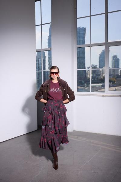 MISSEMRAMISS 4877 MSSM TAŞLI TİŞÖRT BORDO