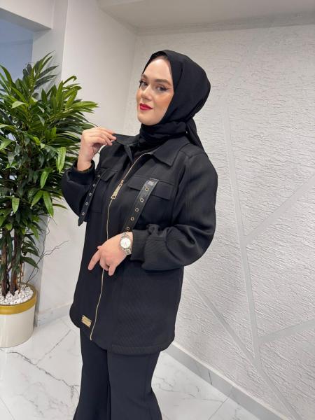 MISSEMRAMISS 4928 LİNEA PANTOLON TAKIM SİYAH