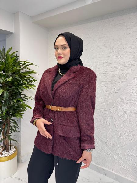 MISSEMRAMISS 4944 PELLİCCİA KISA KABAN BORDO