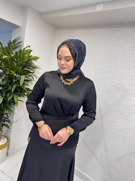 MISSEMRAMISS 4978 SAPHİRA ETEKLİ TAKIM SİYAH