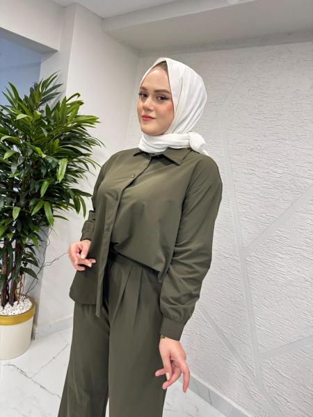 MISSEMRAMISS 4980 CORE GÖMLEK PANTOLON TAKIM HAKİ