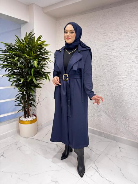 MISSEMRAMISS 5047 INVERNO SCUBA TRENÇKOT LACİVERT
