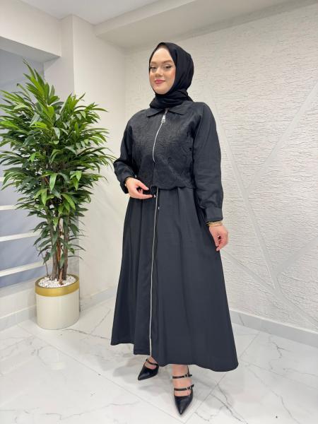 MISSEMRAMISS 5195 GRACE CUT ELBİSE SİYAH