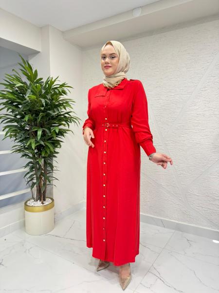 MISSEMRAMISS 5270 CARMINE ELBİSE KIRMIZI