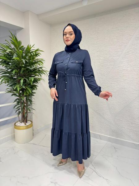 OTTO 5400 TENCEL ELBİSE LACİVERT