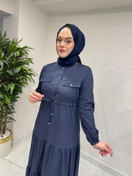 OTTO 5400 TENCEL ELBİSE LACİVERT