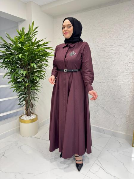 OTTO 5416 KAMALI ELBİSE BORDO