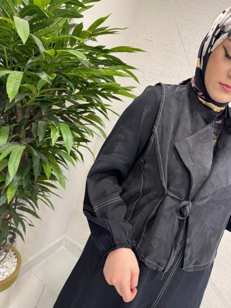 LISSMORE 5792 CEKETLİ ELBİSE SİYAH