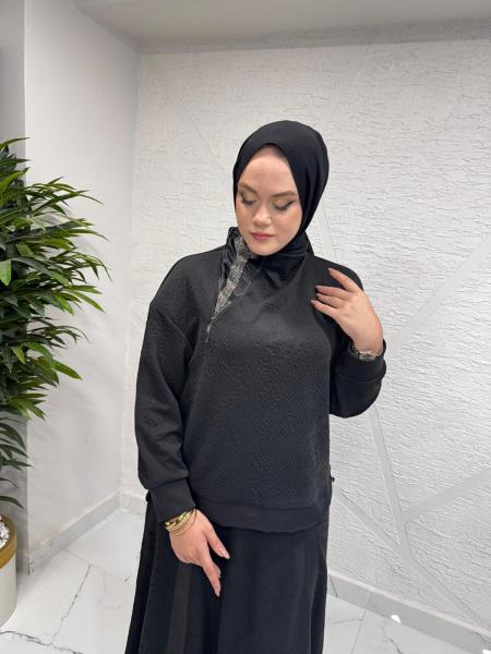 LISSMORE 5939 ETEKLİ TAKIM SİYAH
