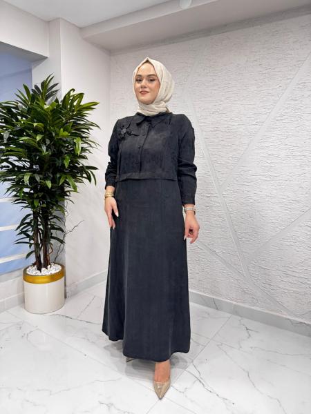 LISSMORE 6051 GÖMLEK ELBİSE SİYAH