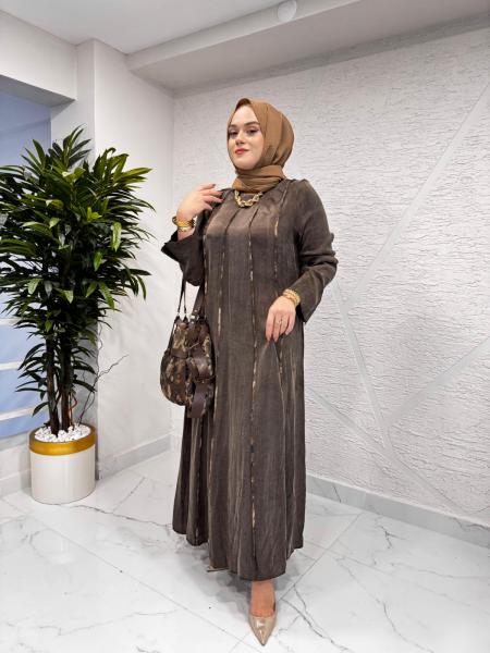 LISSMORE 6079 ELBİSE (ÇANTA DAHİLDİR) KAHVERENGİ