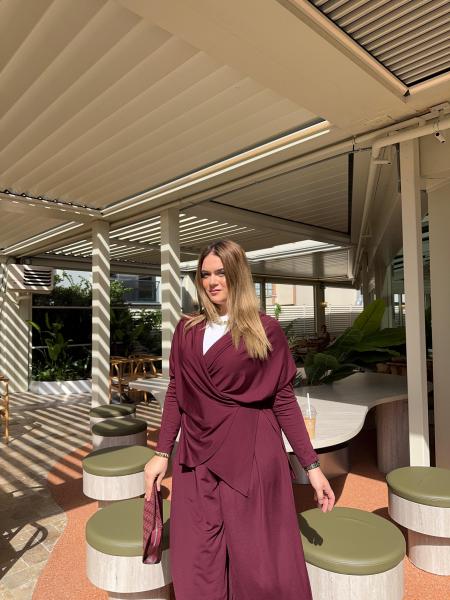 QASHE 6494 PANTOLON TAKIM BORDO