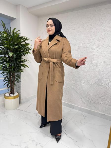 CEREMONY 6827 PUNTO DİKİŞLİ KABAN CAMEL