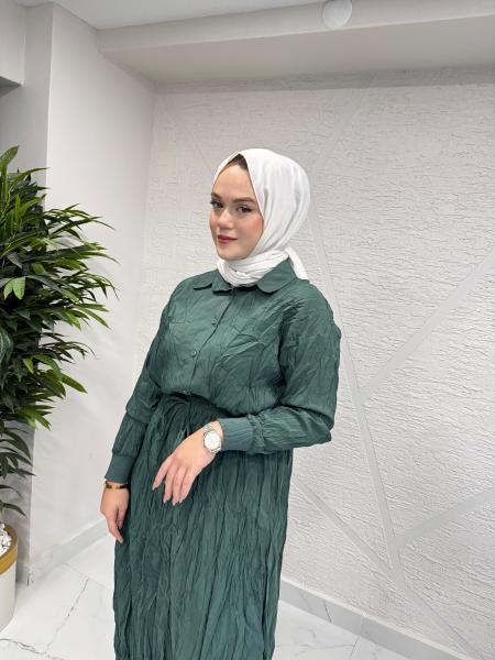 CEREMONY 6908 MERLİN KRAŞLI ETEKLİ TAKIM TURMALİN YEŞİL
