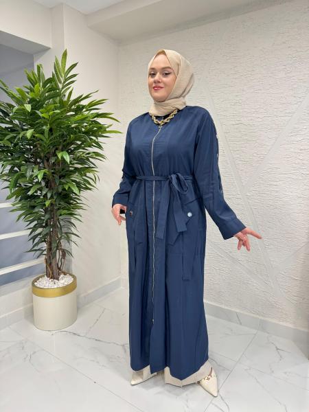 CEREMONY 26Y820 KOLU ÇITÇITLI D TOKALI ÖNDEN FERMUARLI SAFARİ KAP LACİVERT