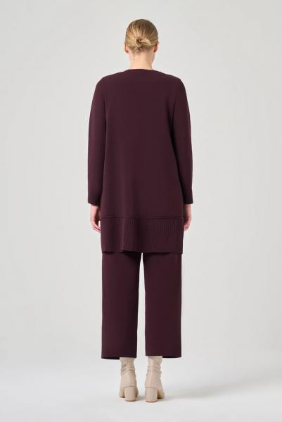 MİSSA MERSERİZE ÇELİK ÖRGÜ PANTOLON TAKIM KARADUT