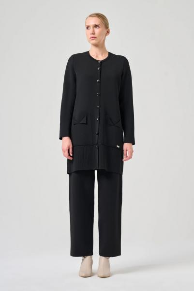 MİSSA MERSERİZE ÇELİK ÖRGÜ PANTOLON TAKIM SİYAH