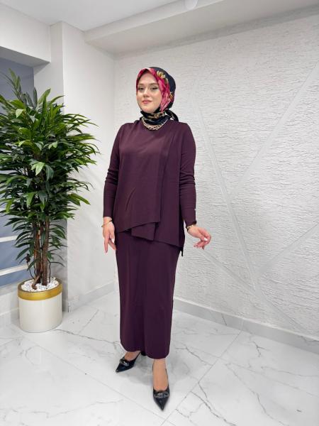 MİSSA ELEGANE MERSERİZE TAKIM KARADUT