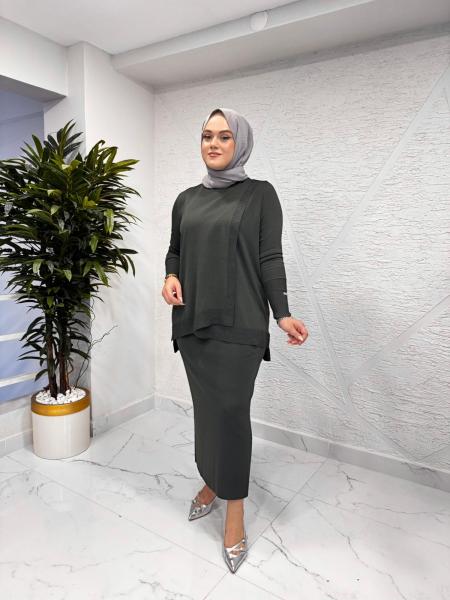 MİSSA ELEGANE SİMLİ MERSERİZE TAKIM HAKİ