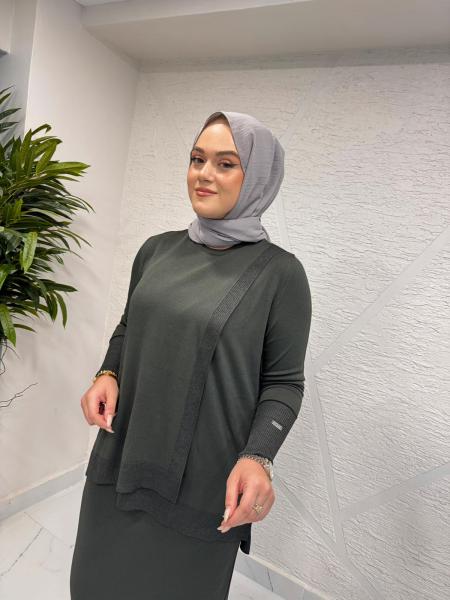 MİSSA ELEGANE SİMLİ MERSERİZE TAKIM HAKİ