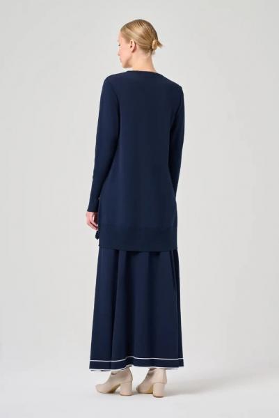 MİSSA SOĞUK İP FIRFIR TUNİK LACİVERT