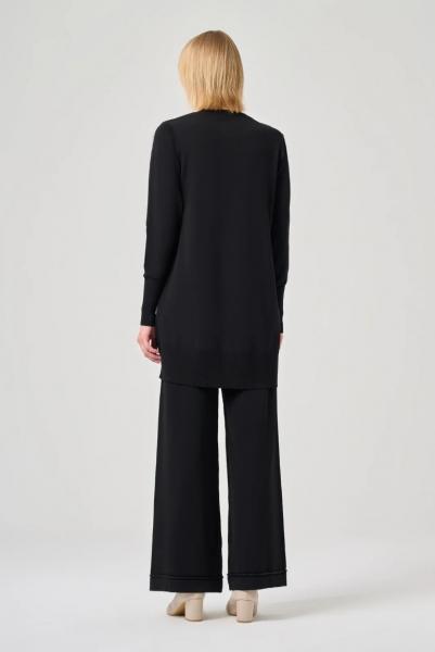 MİSSA SOĞUK İP FIRFIR TUNİK SİYAH