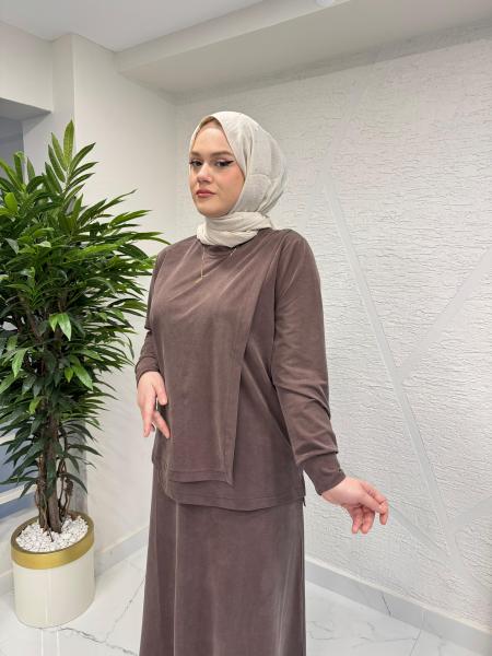 MİSSA OYSHO ASTANA TAKIM KAHVERENGİ